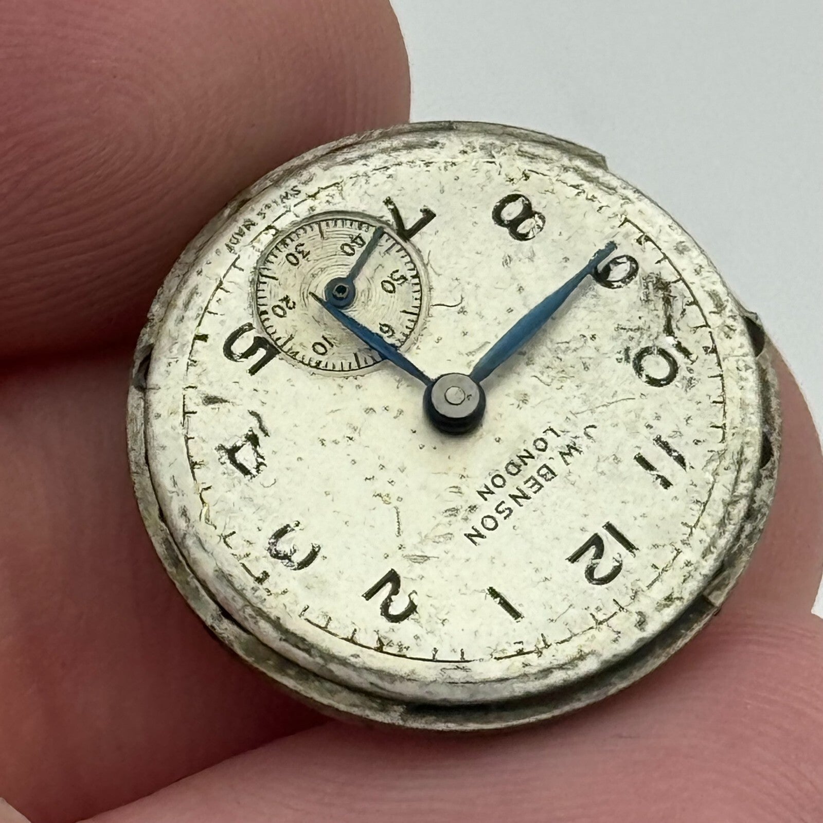 19.7mm J W Benson ETA 980 Manual Wind 15 Jewels Swiss Made Watch Movement PARTS