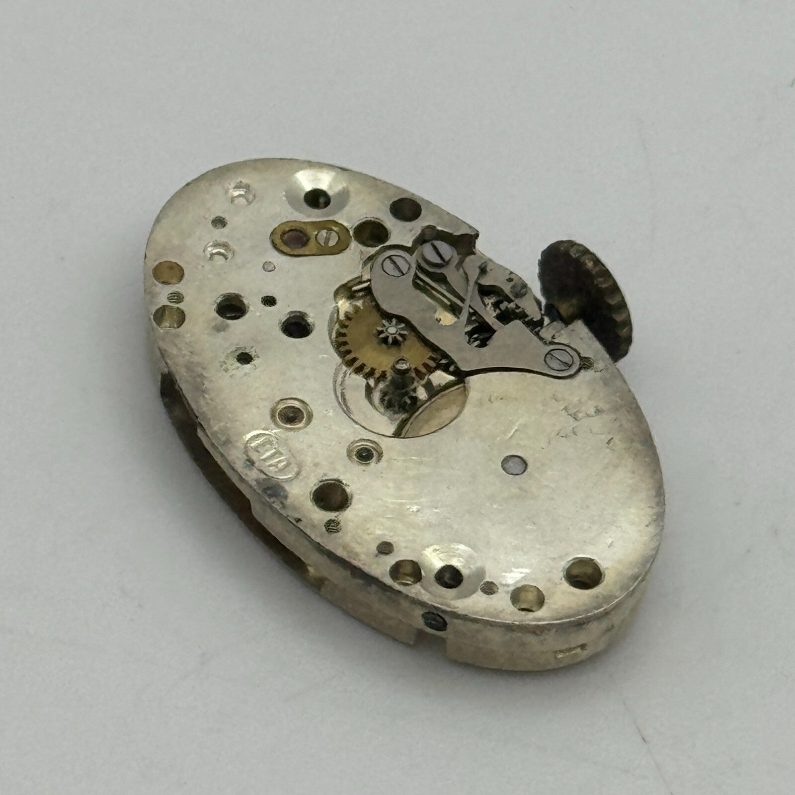 14.7mm ETA Oval 15 Jewels Swiss Manual Wind Watch Movement Vintage PARTS SPARES