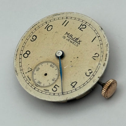 Majex Pierce 103 Watch Movement Running Manual Wind Vintage Parts Repair 23.6mm