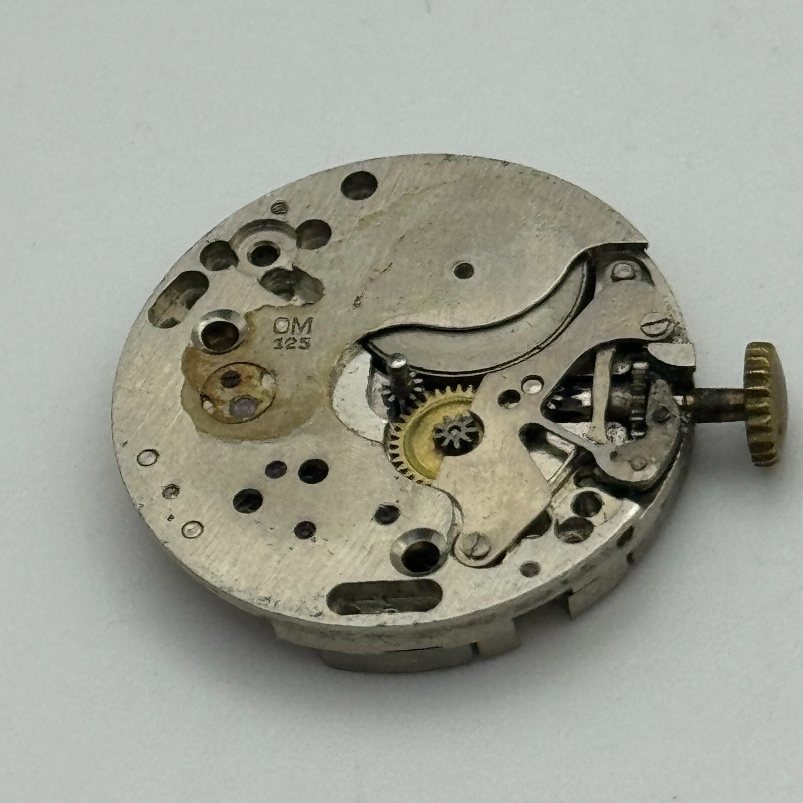 23.5mm O Maire OM 125 Manual Wind 17 Jewels Swiss Watch Movement Vintage PARTS
