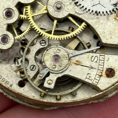 43.1mm Cyma Ref 998.a 15 Jewels Vintage Swiss Pocket Watch Movement PARTS SPARES