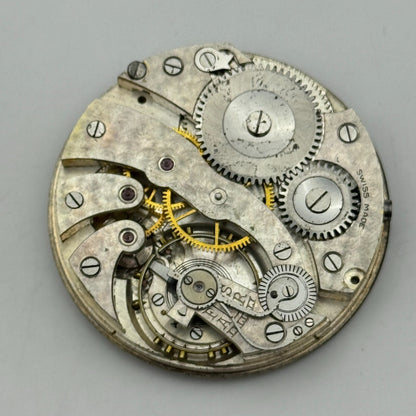 43mm High Grade Open Face W Hinds London LTD Pocket Watch Movement PARTS