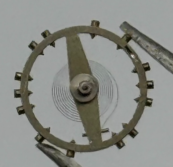 ETA 2410 Balance Wheel Complete And Spring 6 3/4''' Watch Movement Parts NOS