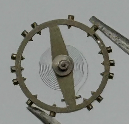 ETA 2410 Balance Wheel Complete And Spring 6 3/4''' Watch Movement Parts NOS