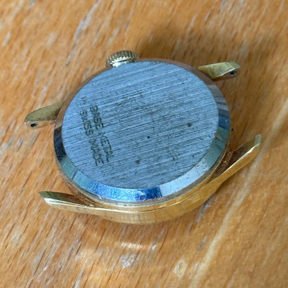 25mm Vintage Manson Patterned Flower Bezel Swiss Manual Basis Watch ZZ PARTS