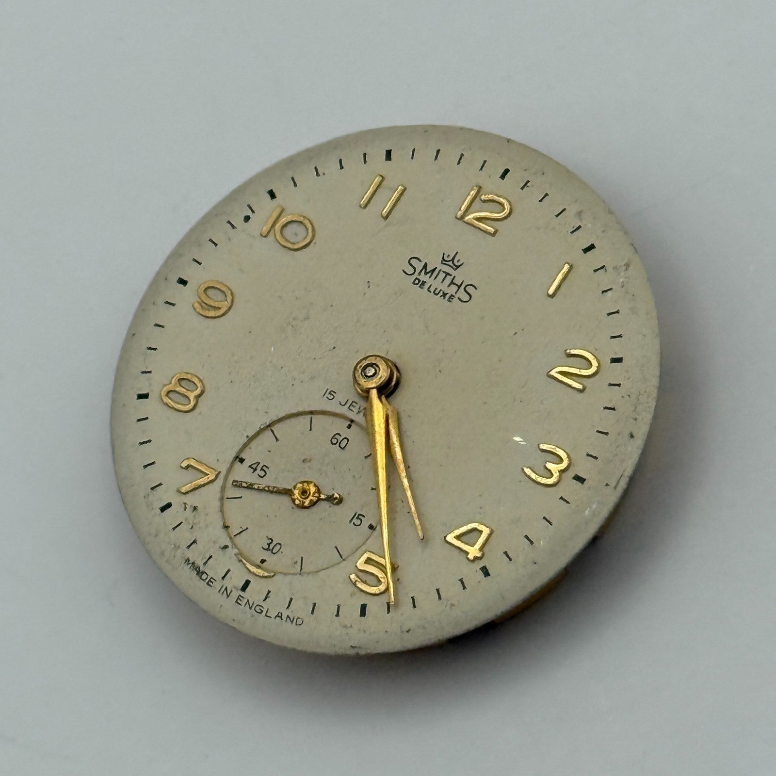 Smiths De Luxe C456354 Watch Movement Manual Wind Vintage Parts Repair 28.8mm