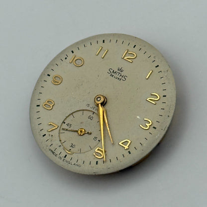 Smiths De Luxe C456354 Watch Movement Manual Wind Vintage Parts Repair 28.8mm