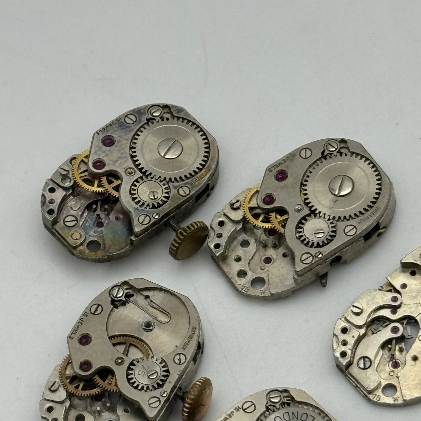 12.8mm 5 x FHF 75 Ladies Manual Wind Watch Movement Swiss Vintage PARTS SPARES