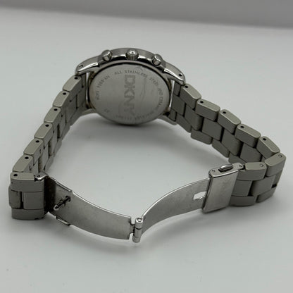 DKNY Ceramic Chronograph Watch Quartz Date Dial 38mm NY-8506 Bracelet Unisex