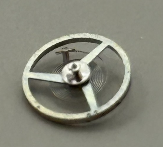 FHF 57-21 Balance Wheel Complete And Spring 6¾’’’ 1518 M Watch Movement Parts 