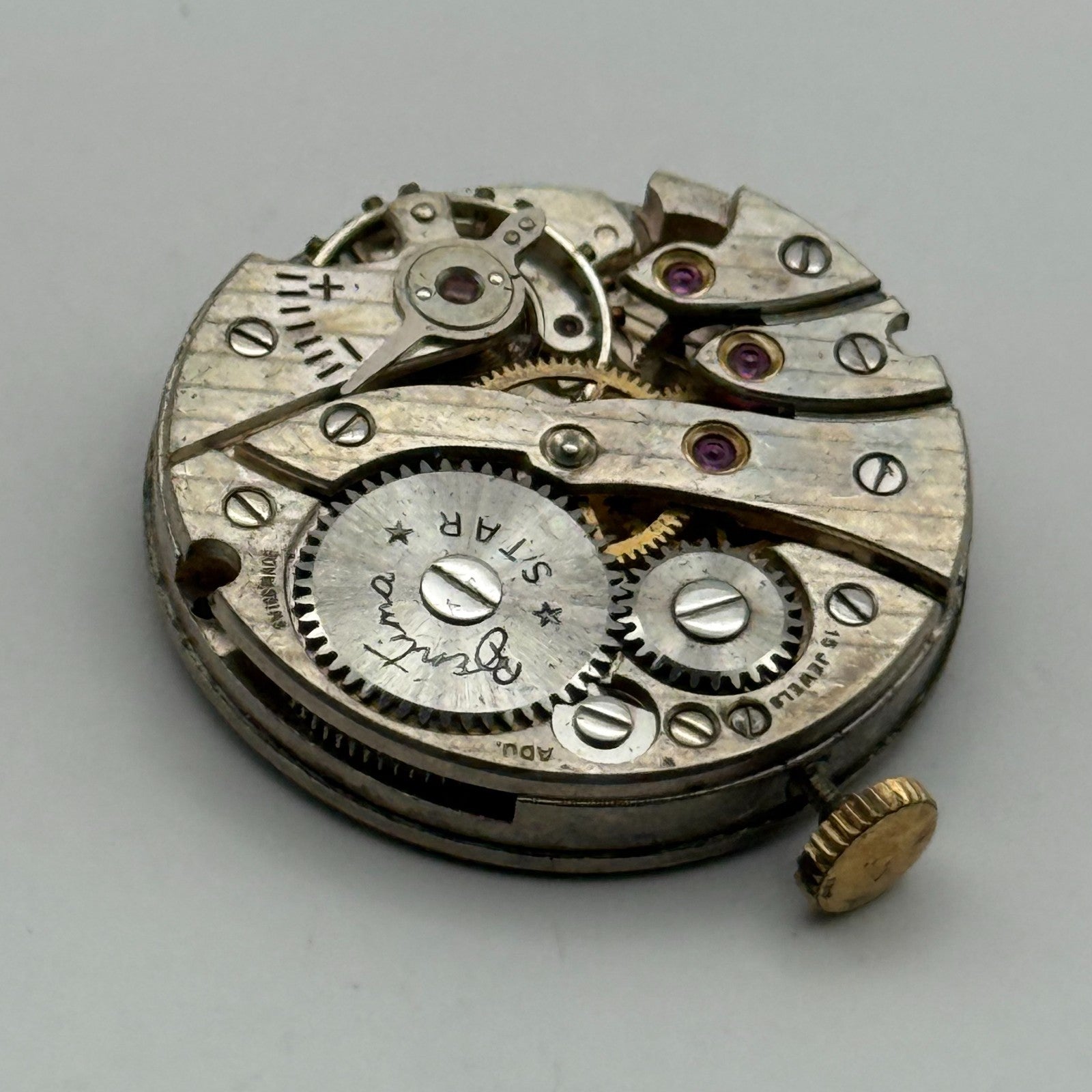 ETA 1260 Watch Movement Bentima Star Manual Wind Vintage Parts Repair 23.6mm