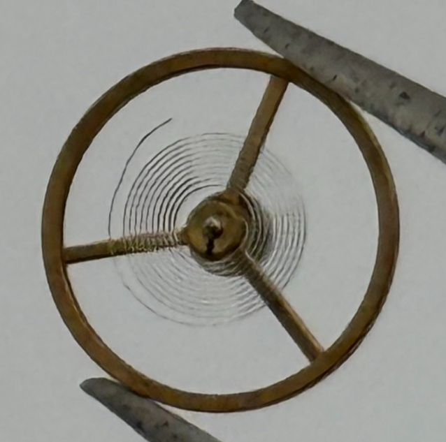 BFG 927-21 Balance Wheel Complete And Spring  1892 M Watch Movement Parts NOS