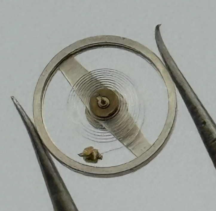 Ebosa 86 87 Balance Wheel Complete And Spring 8¾’’’ 1249 Watch Movement Parts 