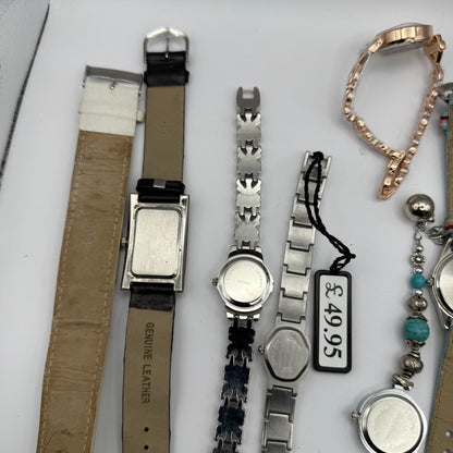 Bundle Of 15 Quartz Watches Job Lot Modern / Vintage Untested Parts / Repair