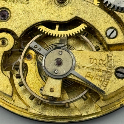 Unicorn Pocket Watch Movement Open Face 15 Jewels Swiss Parts Repair 41.1mm