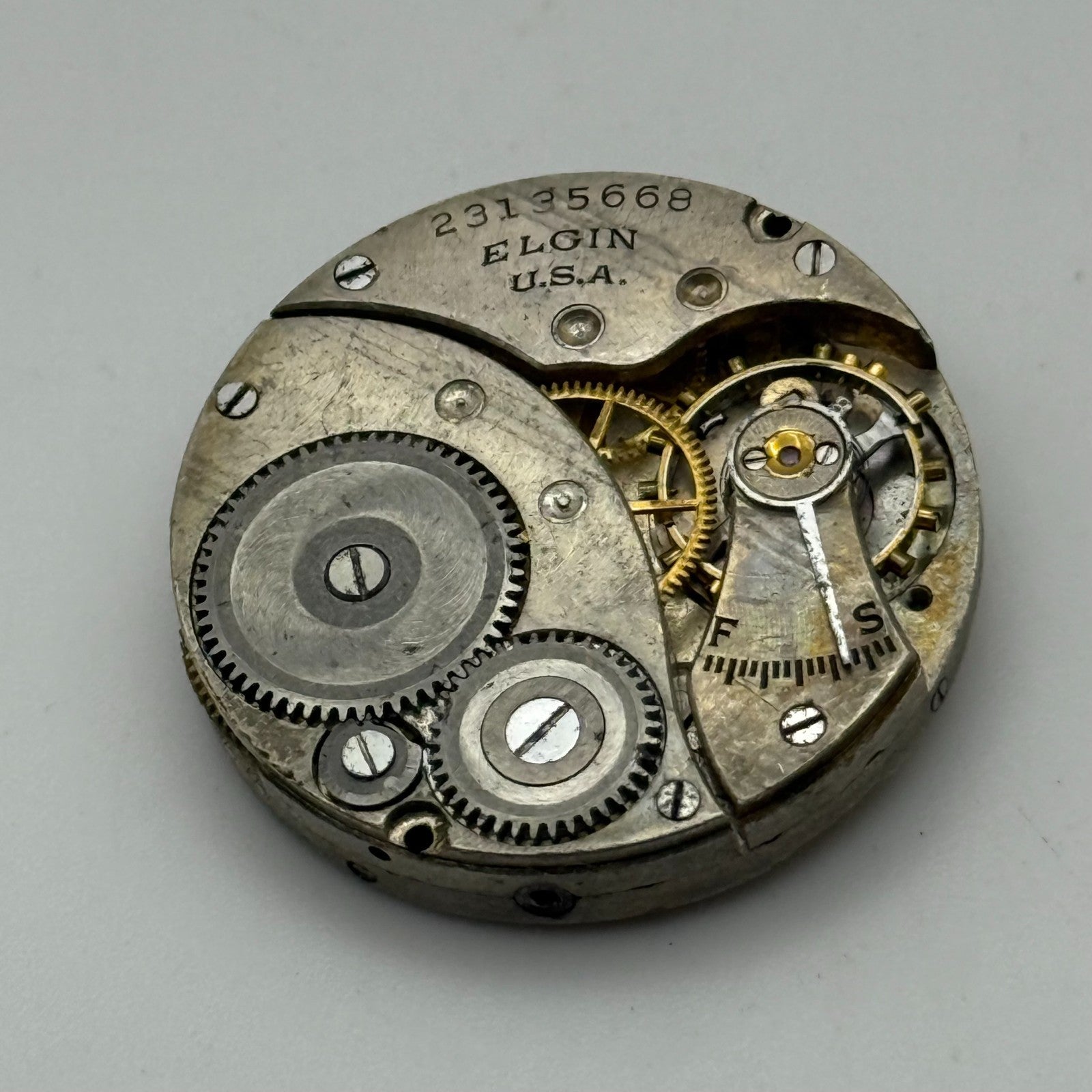 1921 Antique 3/0s Elgin 463 Model 3 American Watch Movement PARTS REPAIR SPARES