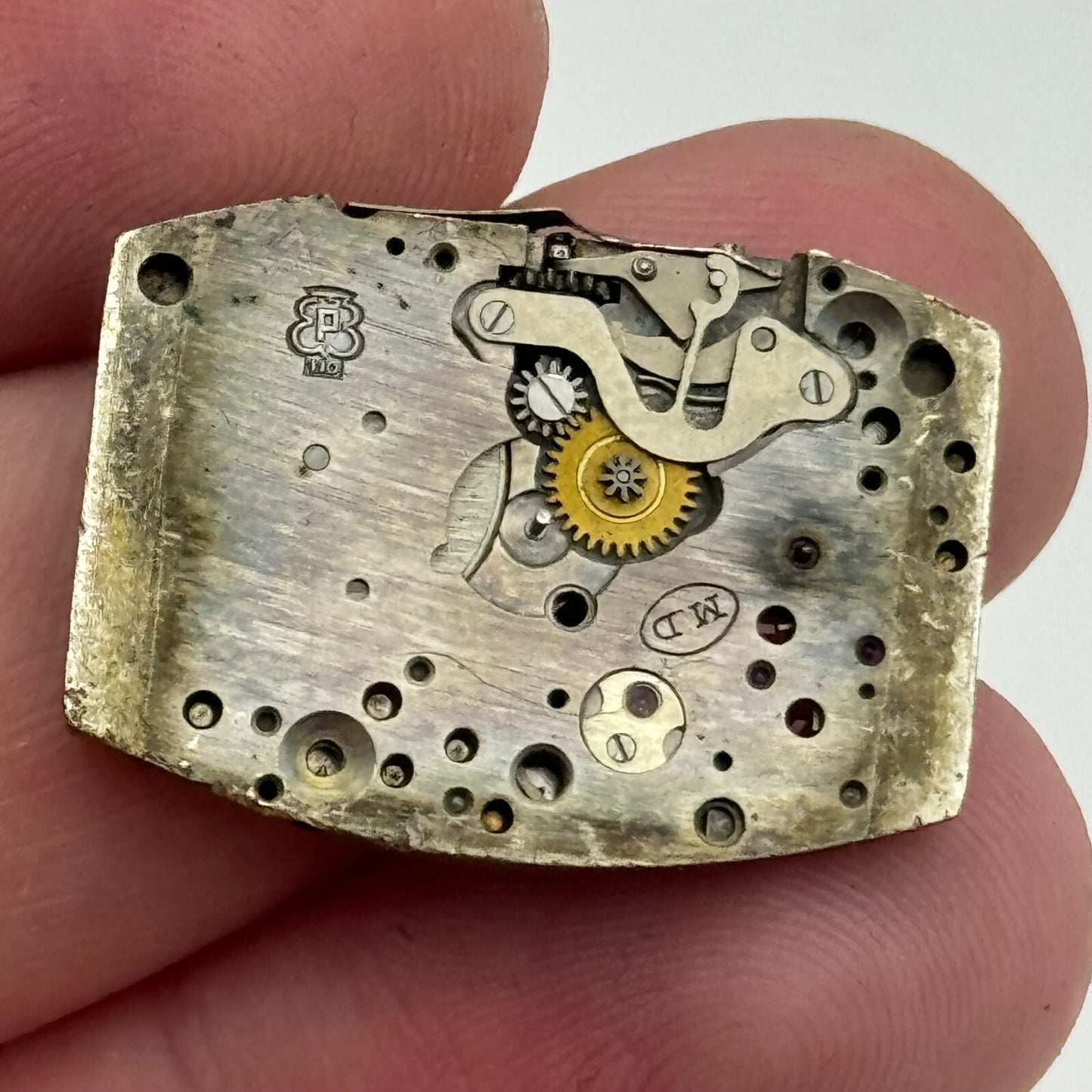 19.5mm Everite Peseux 110 Manual Wind Watch Movement Vintage Swiss PARTS SPARES