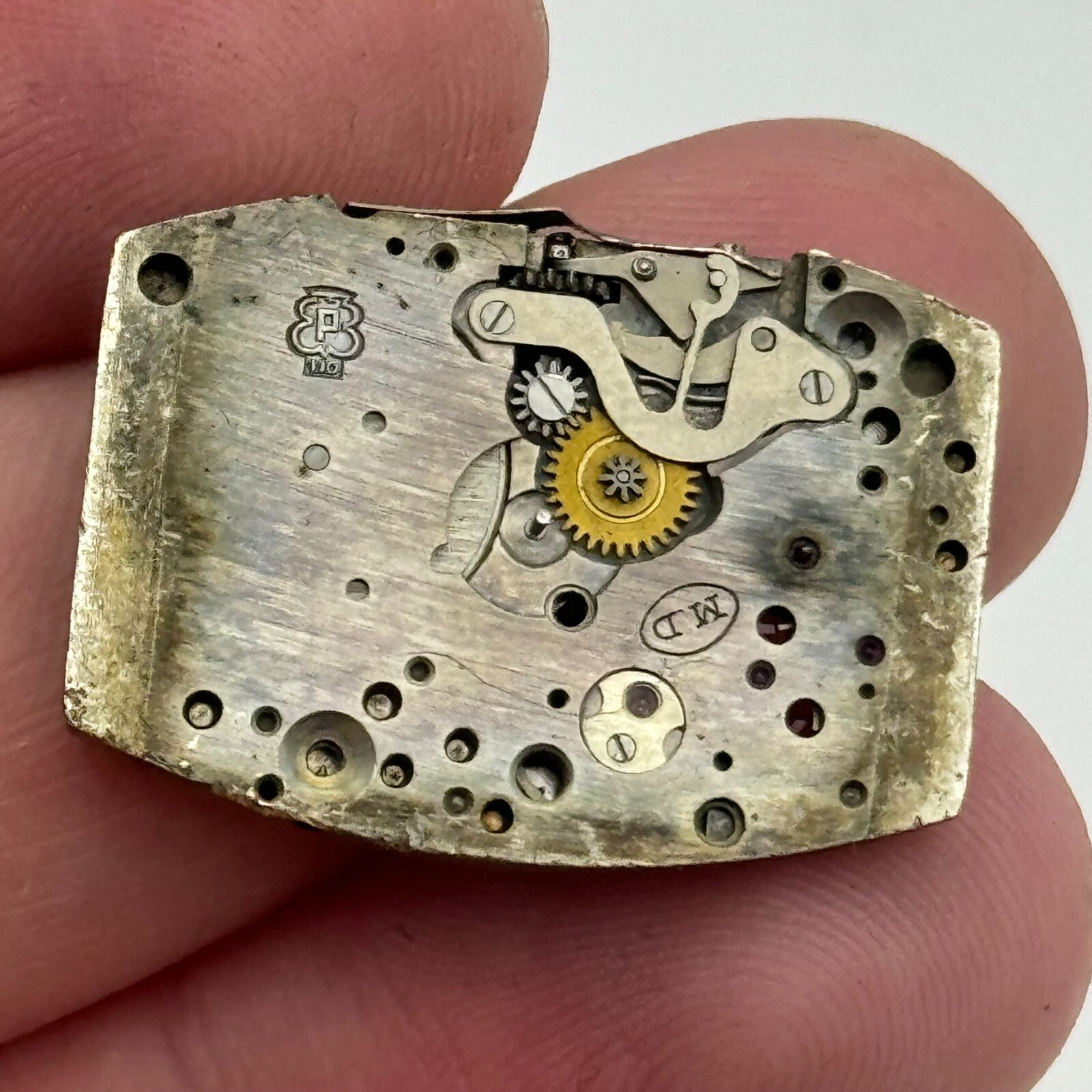 19.5mm Everite Peseux 110 Manual Wind Watch Movement Vintage Swiss PARTS SPARES