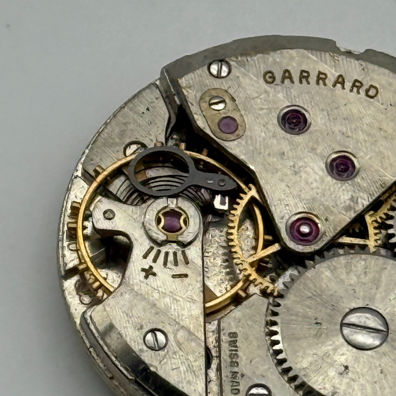 ETA 1120 Watch Movement Garrard Manual Wind Vintage Swiss Parts Repair 27mm
