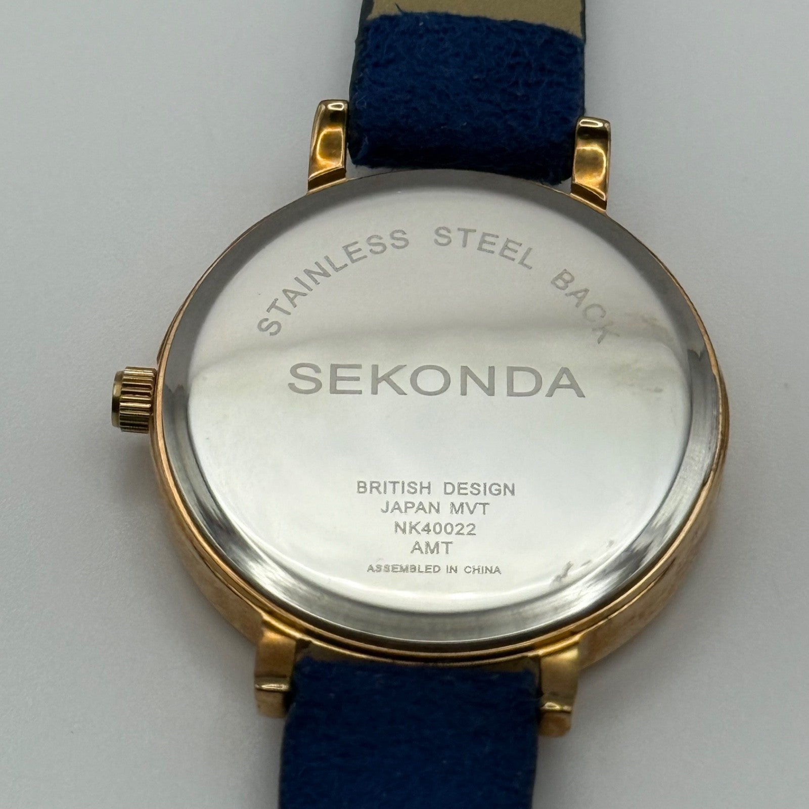 Working Ladies Sekonda Peacock Dial 34mm Quartz Watch New Battery Adjustable