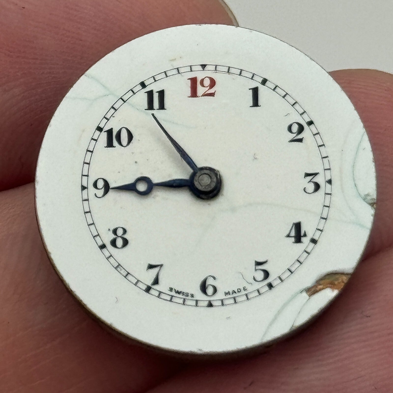 23.7mm D F & C Dimier Freres & Cie Trench Watch Movement Manual Wind PARTS SPARE