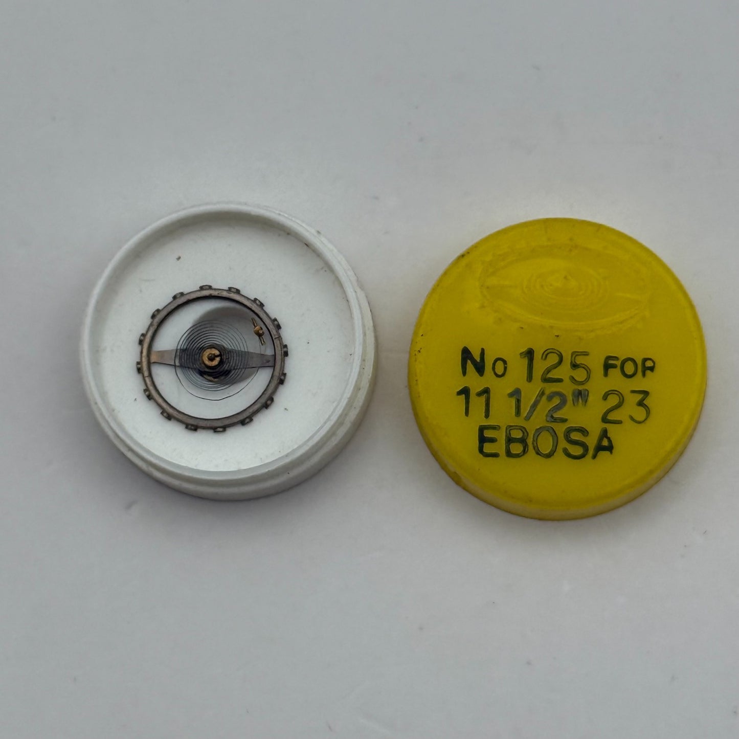 Ebosa 23 Balance Wheel Complete And Spring e 11½’’’ 125 Watch Movement Parts NOS