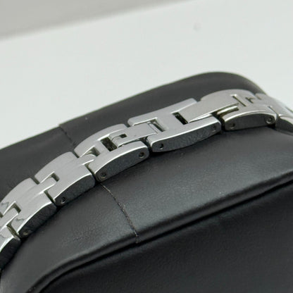 19mm Working Ladies Sekonda 4738 Jewelled Silver Tone Japan Quartz Watch 6 Inch