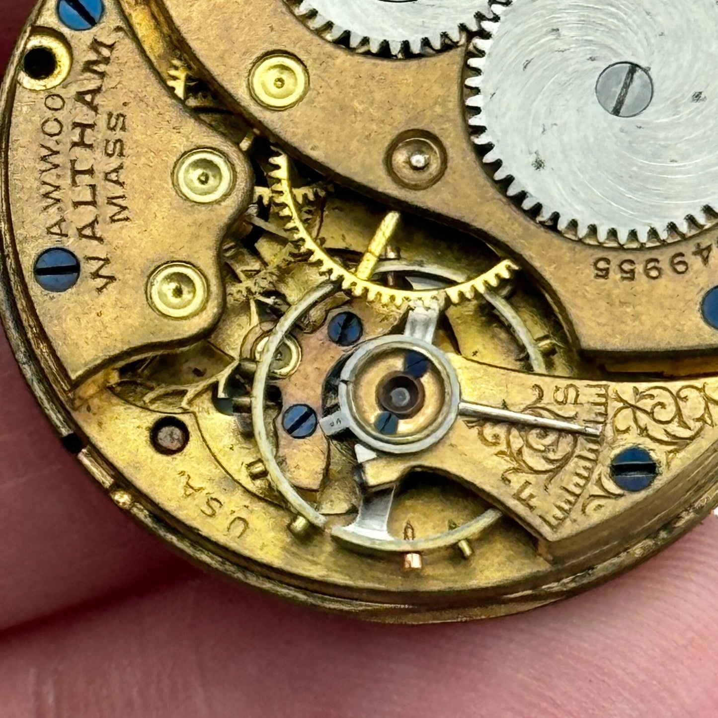 0s Men's Waltham Grade No. 160 Model 1900 American Watch Movement PARTS SPARES