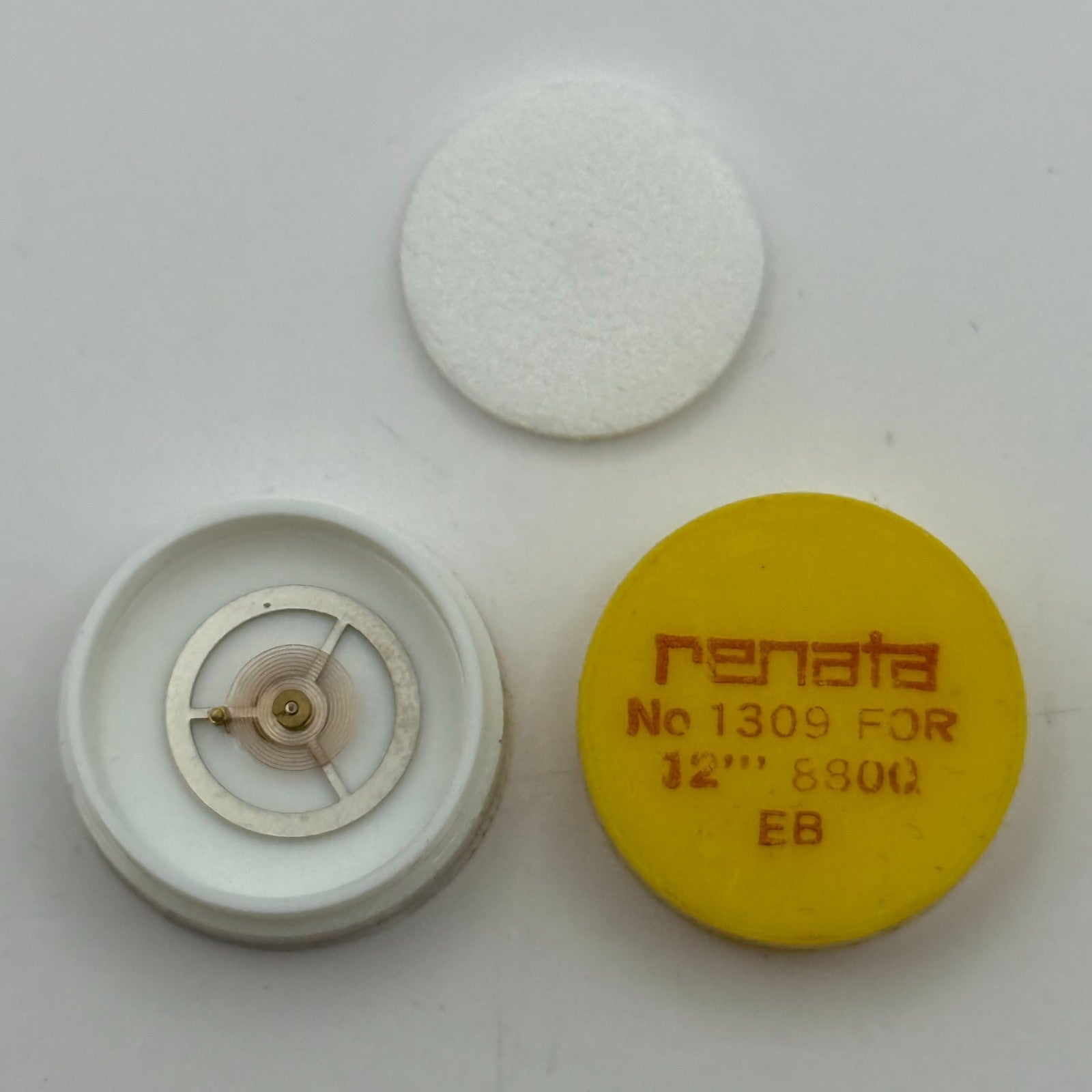 EB 8800 Balance Wheel Complete And Spring 12’’’ 1309 Watch Movement Parts NOS