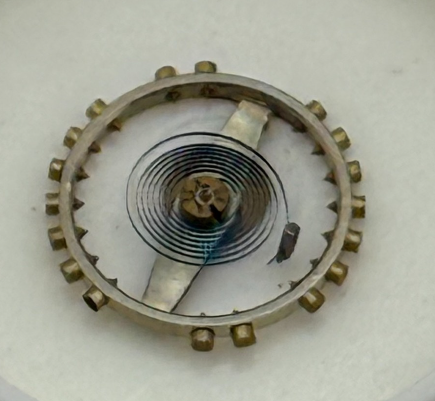 AS 1051 Balance Wheel Complete And Spring 5¼’’’ 34 M Watch Movement Parts NOS