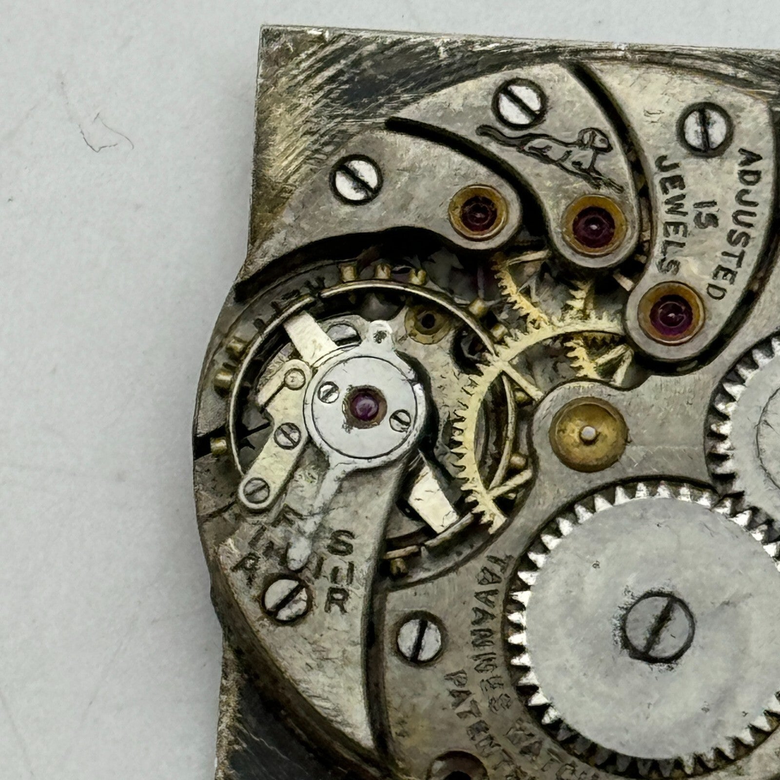 23.6mm Cyma Ref 010 Tavannes Manual Wind 15 Jewels Watch Movement Vintage PARTS