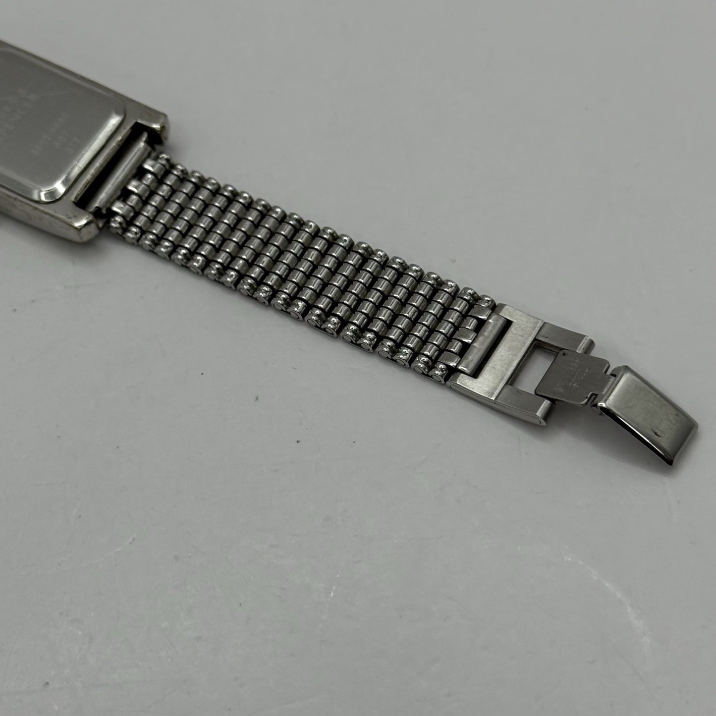 20mm Working Ladies M&S Silver Tone Jewelled Quartz Watch Broken Strap