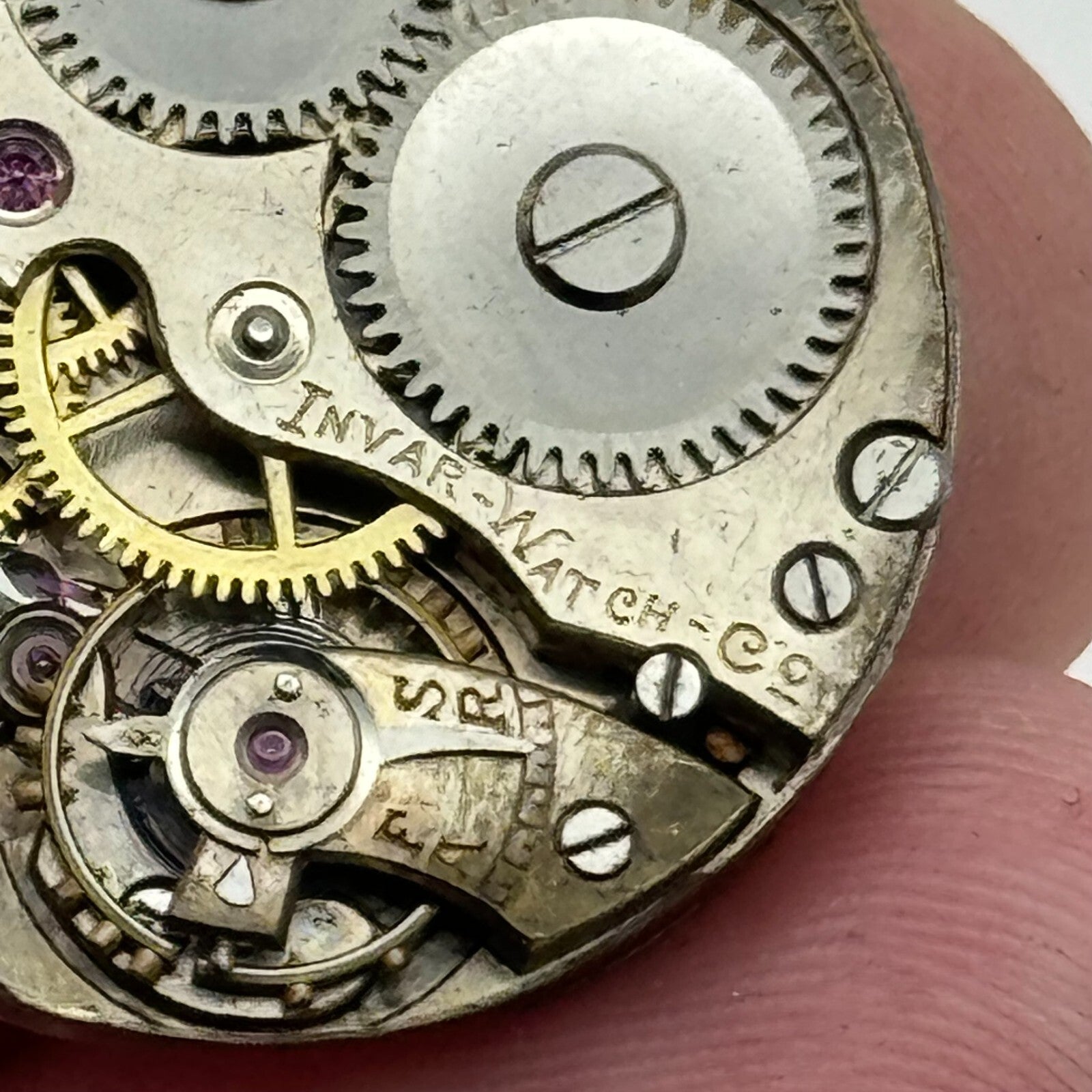 25mm Invar Watch Co 15 Jewels Quality Trench Watch Movement Manual Wind PARTS