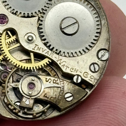 25mm Invar Watch Co 15 Jewels Quality Trench Watch Movement Manual Wind PARTS