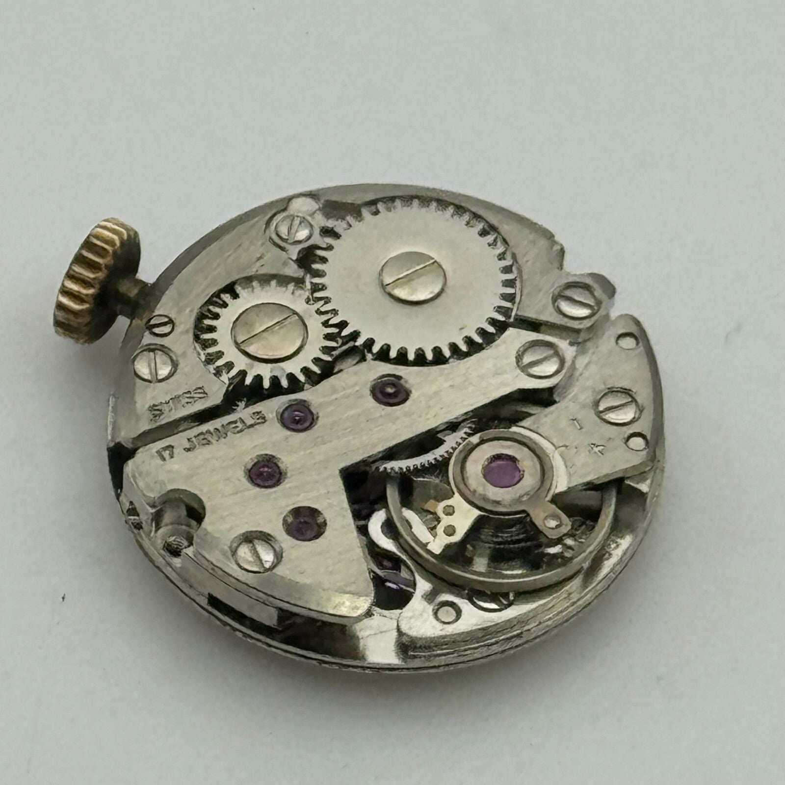 17.4mm Running FHF 351 Thermidor Manual Wind Swiss Watch Movement Vintage PARTS