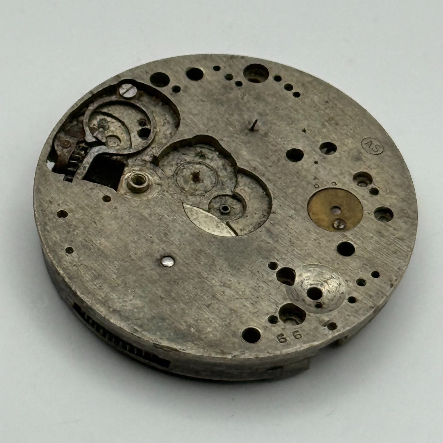 AS A Schild Trench Watch Movement Manual Wind Vintage Swiss Parts Repair 28.8mm