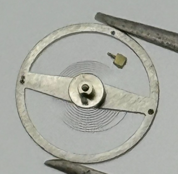 Ebosa 52 Balance Wheel Complete And Spring  5¼’’’ 130 Watch Movement Parts NOS