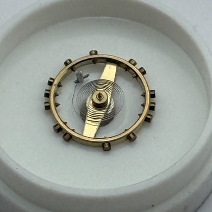 FEF 370 371 Balance Wheel Complete And Spring  176 Watch Movement Parts NOS