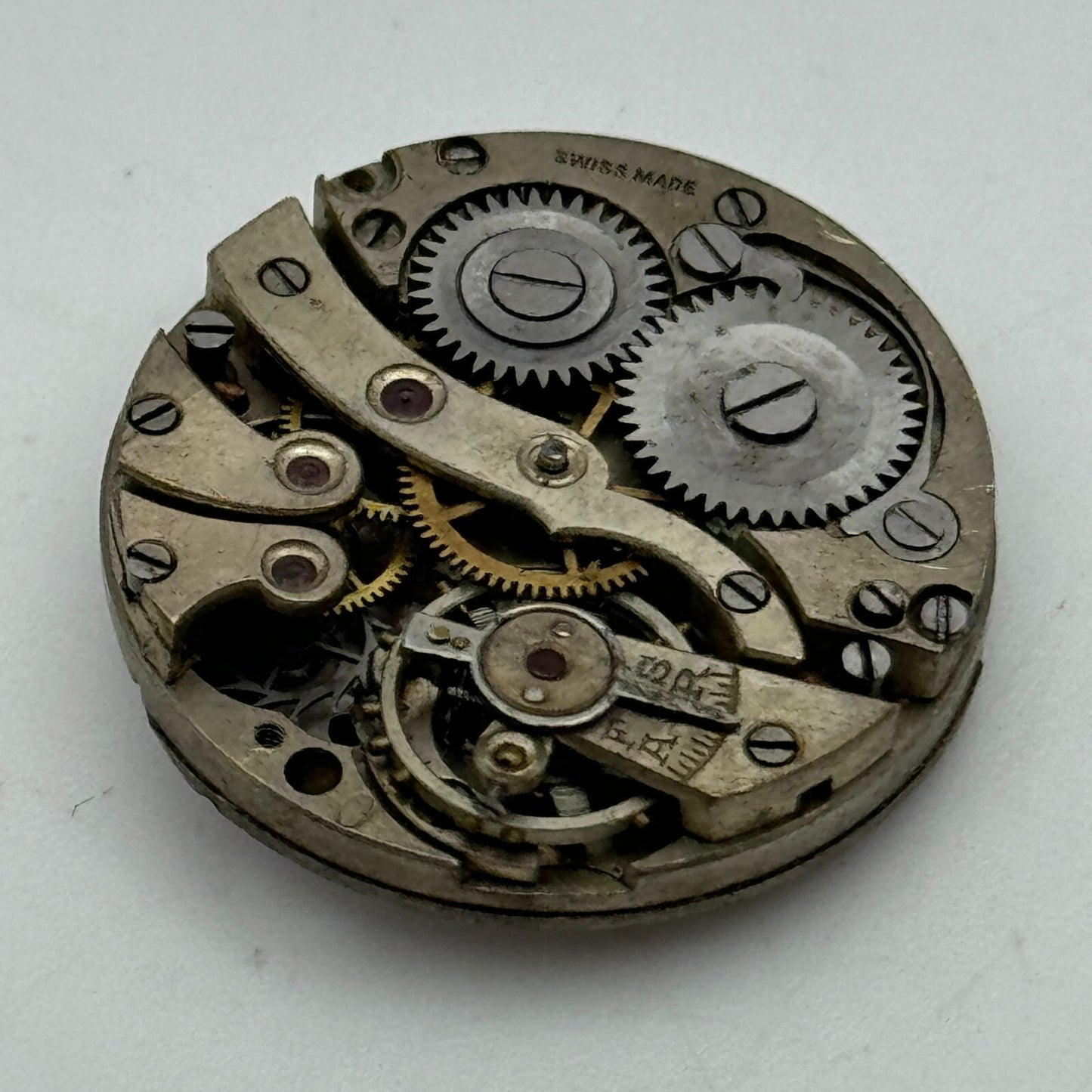 23.6mm SFG Porcelain Dial Swiss Trench Watch Movement Manual Wind PARTS SPARES