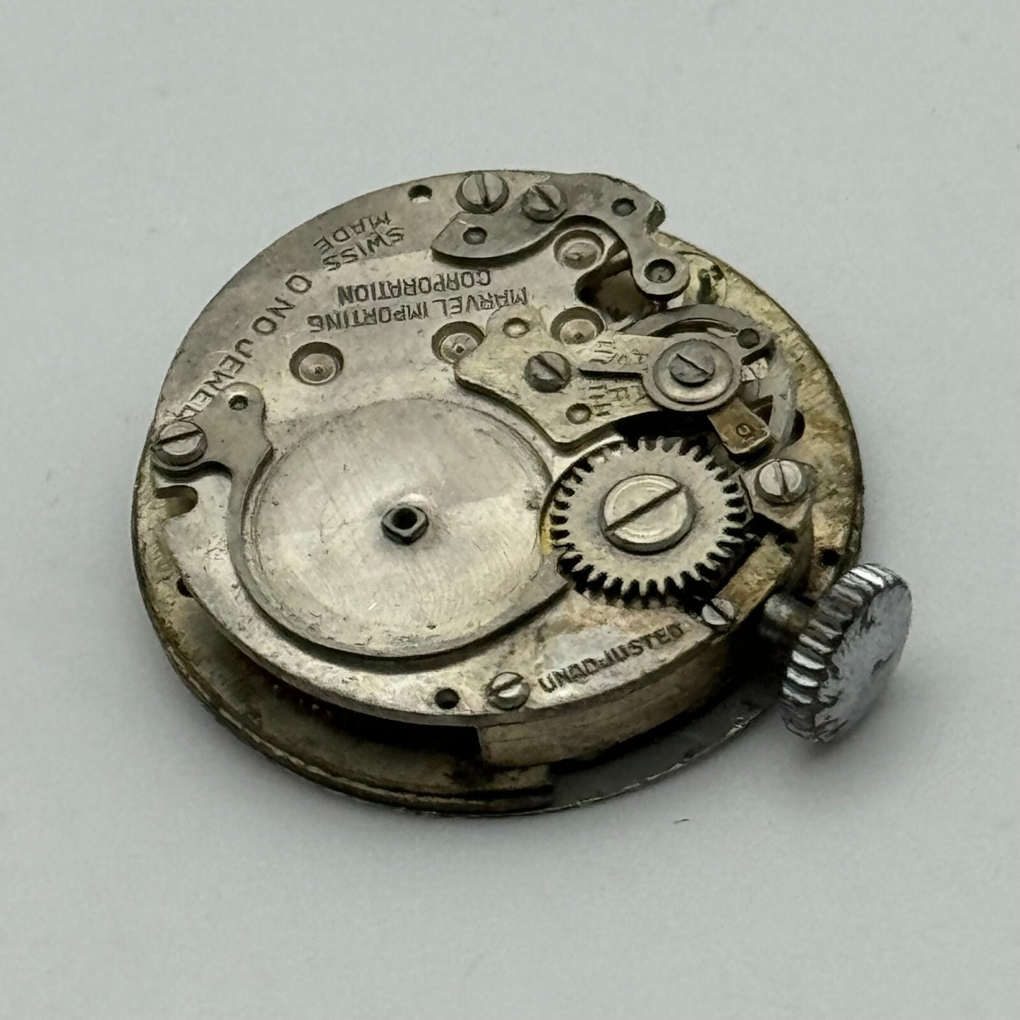 23.6mm Men's Uba Marvel Importing Corporation Manual Wind Watch Movement PARTS