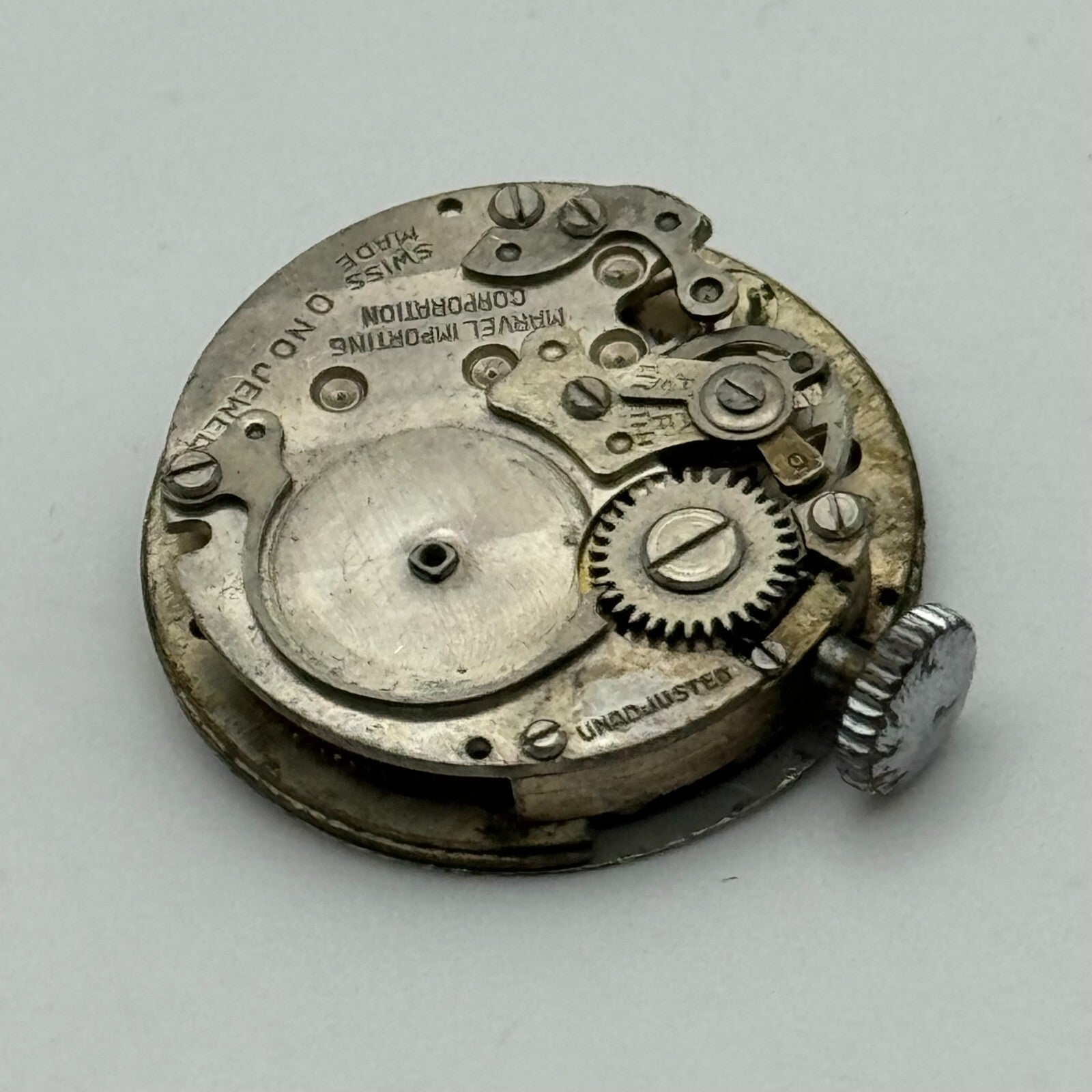 23.6mm Men's Uba Marvel Importing Corporation Manual Wind Watch Movement PARTS