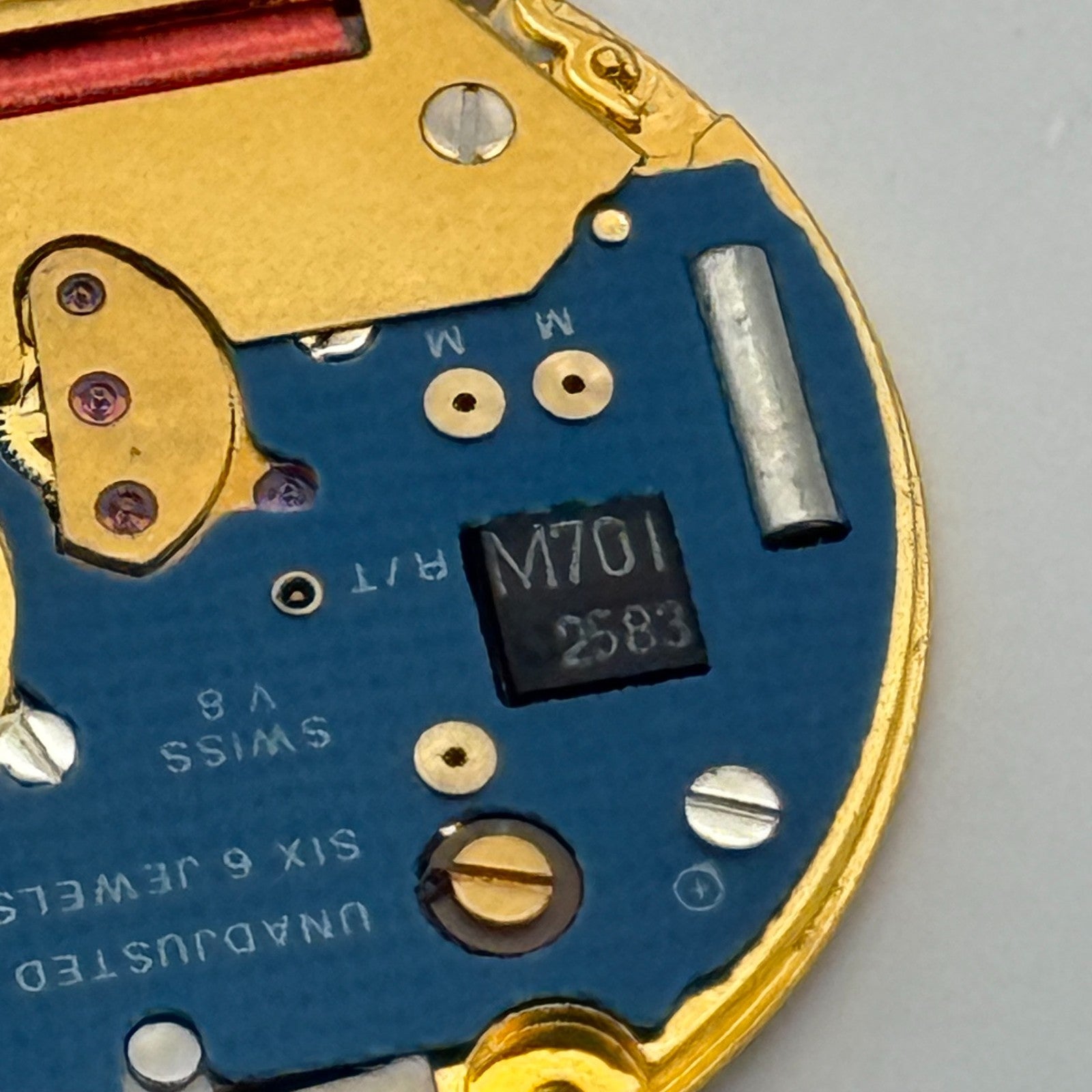 ETA 255.441 Quartz Watch Movement 6 Jewels Vintage Swiss Parts Repair 23.8mm