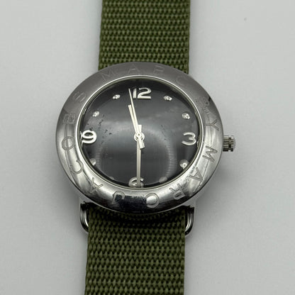Marc by Marc Jacobs Men's Quartz Watch Black Dial Green Strap 36mm PARTS REPAIR