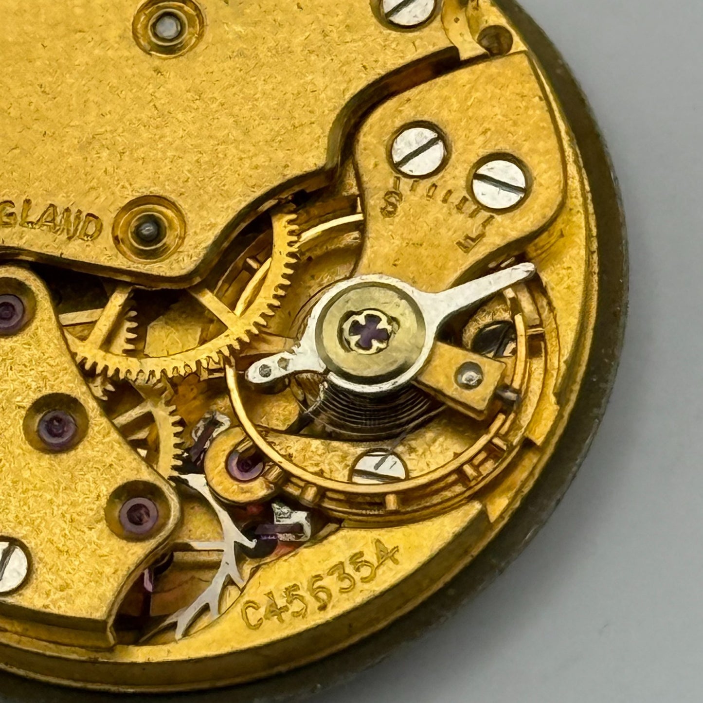Smiths De Luxe C456354 Watch Movement Manual Wind Vintage Parts Repair 28.8mm