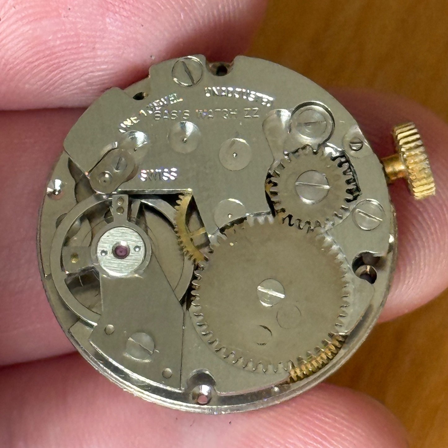 25mm Vintage Manson Patterned Flower Bezel Swiss Manual Basis Watch ZZ PARTS