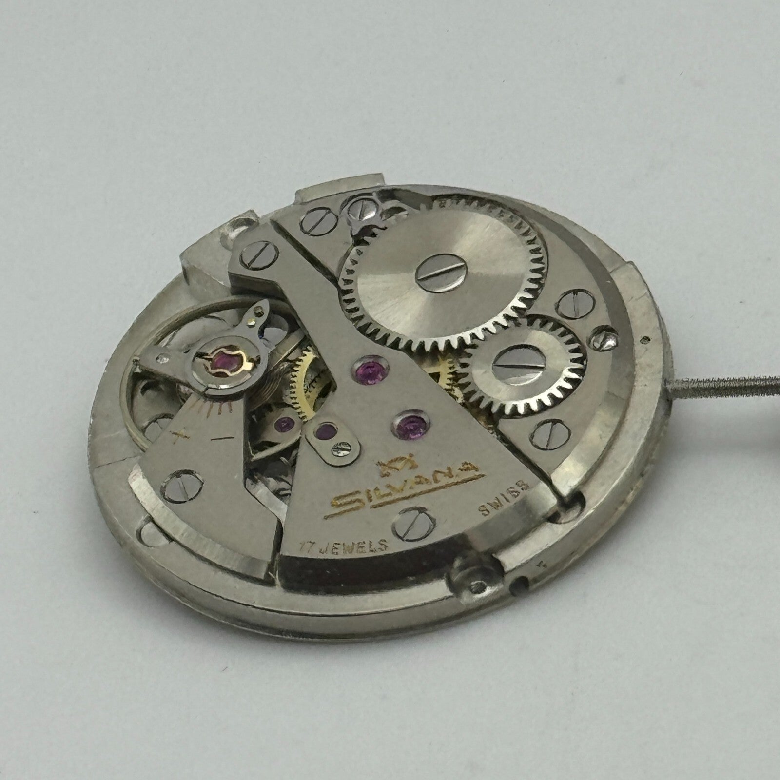 26mm Silvana Cal 240 17 Jewels Vintage Manual Wind Swiss Watch Movement PARTS