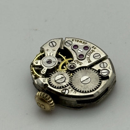 13mm Vintage Ladies Bulova 5AD Manual Wind Swiss Watch Movement PARTS REPAIR