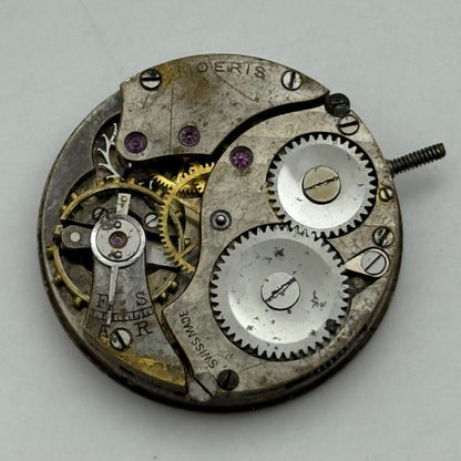 25.2mm Vintage Moeris Sub Seconds Trench Watch Movement Manual Wind PARTS REPAIR