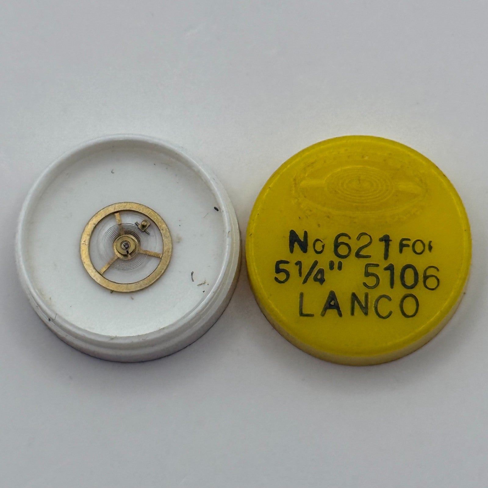 Lanco Langendorf 5106 Balance Wheel Complete And Spring Watch Movement Parts NOS