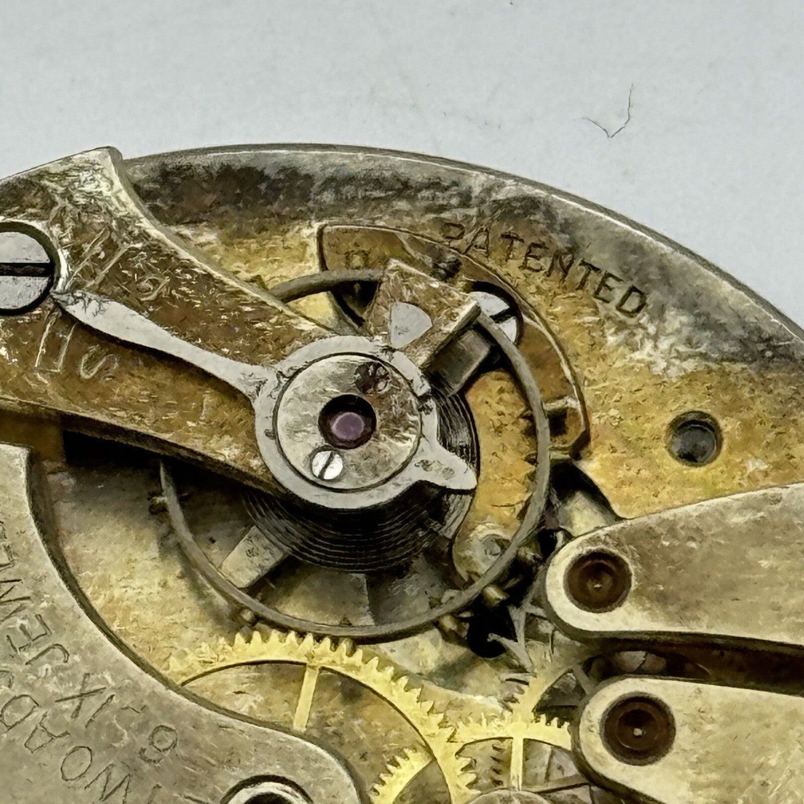 42.7mm Manual Wind Buren Watch Co Higher Grade Pocket Watch Movement FOR PARTS